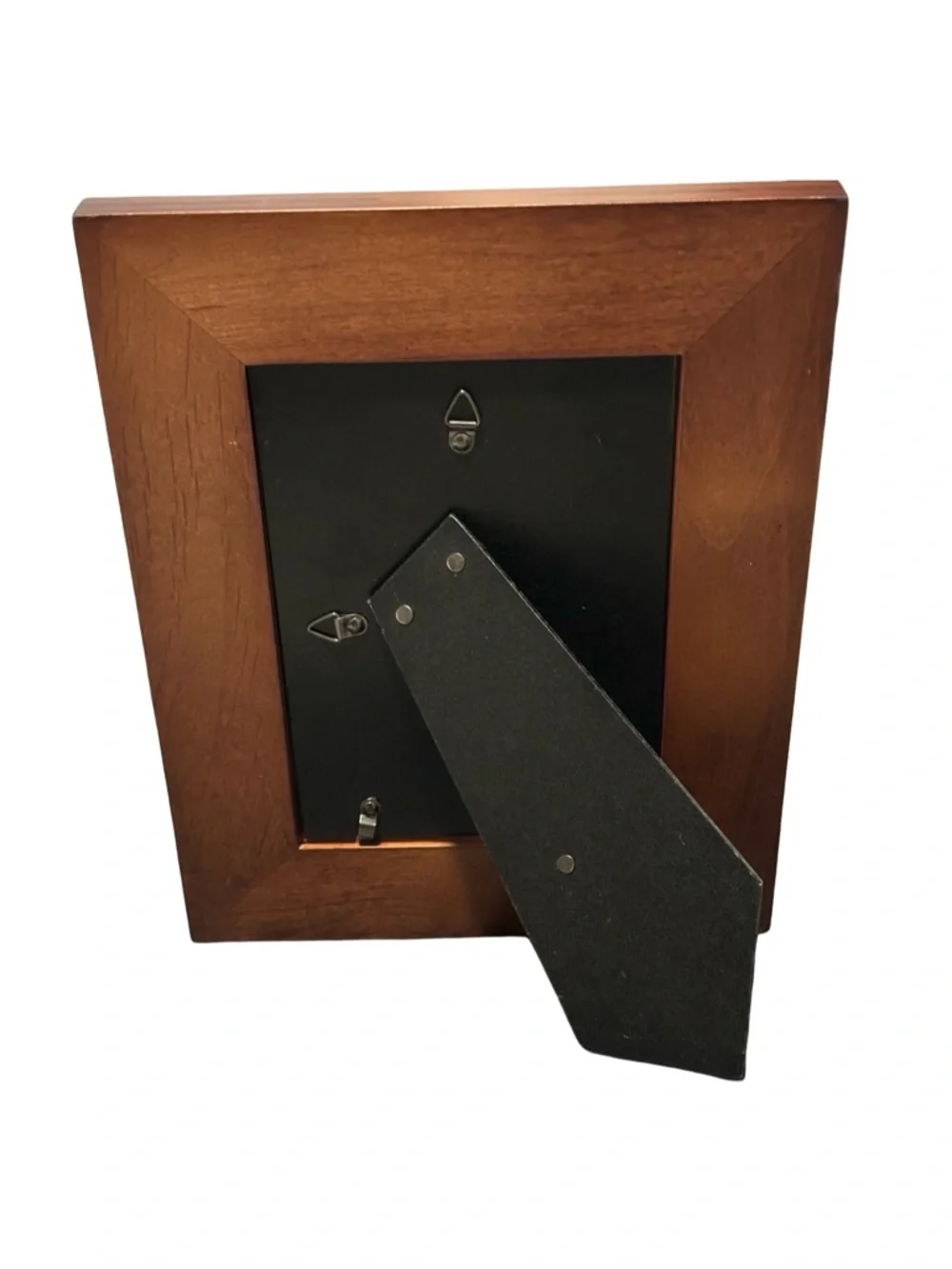 Wood Picture Frame 5x7 Brown Classic Beveled Tabletop Wall Display